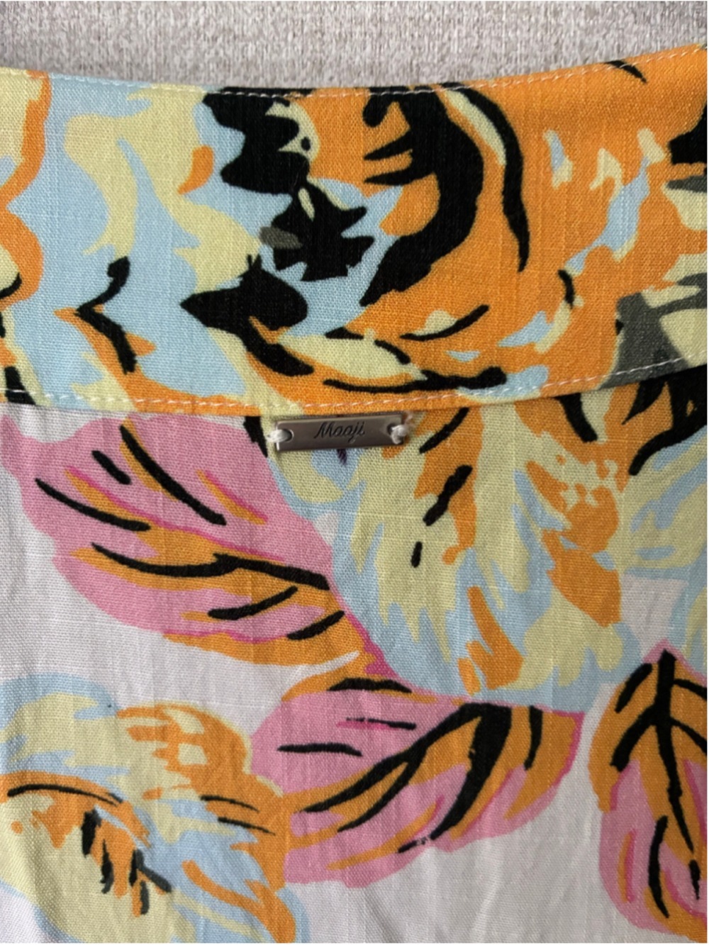 Women's Maaji Floral Mini Dress Size L White Yellow - Picture 5 of 5